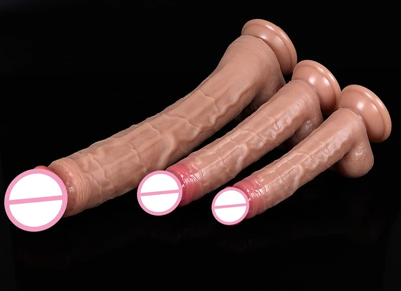 Super Bigger Realistic Dildos with Suction Cup Silicone Layer Penis for Woman Men Vagina Anal Massage Stimulator 27