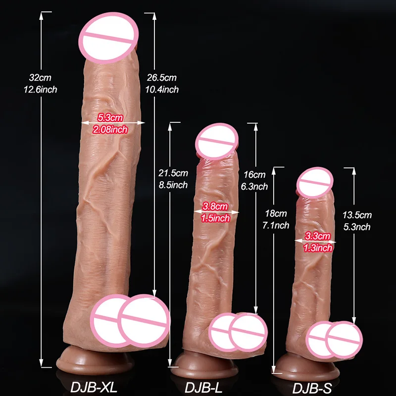 Super Bigger Realistic Dildos with Suction Cup Silicone Layer Penis for Woman Men Vagina Anal Massage Stimulator 28