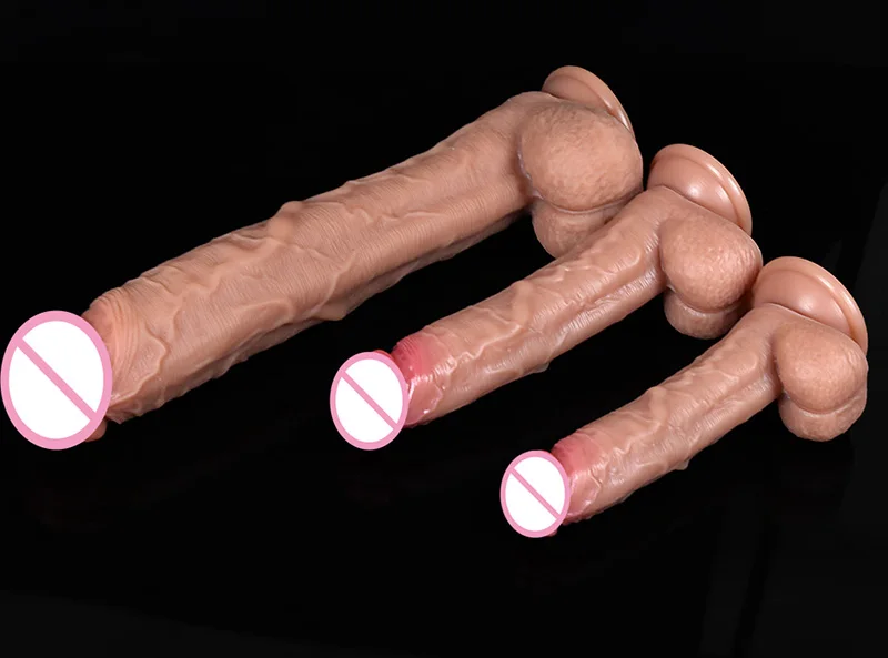 Super Bigger Realistic Dildos with Suction Cup Silicone Layer Penis for Woman Men Vagina Anal Massage Stimulator 25