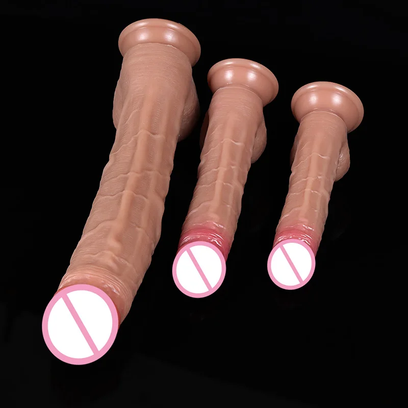 Super Bigger Realistic Dildos with Suction Cup Silicone Layer Penis for Woman Men Vagina Anal Massage Stimulator 26