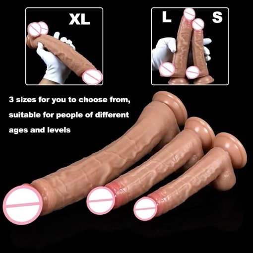 Super Bigger Realistic Dildos with Suction Cup Silicone Layer Penis for Woman Men Vagina Anal Massage Stimulator 6