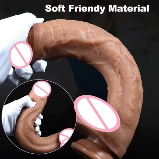 Super Bigger Realistic Dildos with Suction Cup Silicone Layer Penis for Woman Men Vagina Anal Massage Stimulator 5