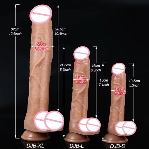 Super Bigger Realistic Dildos with Suction Cup Silicone Layer Penis for Woman Men Vagina Anal Massage Stimulator 4