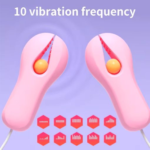 10 Modes Electric Nipple Clamp Breast Massage Vibrator Enhancer Sex Toys For Women Couples Female 1