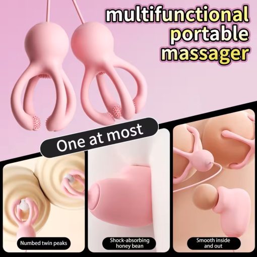 Nipple Vibrator for Women Breast Massage Nipple Clamp Enhancer Nipple Sucking Stimulator 2