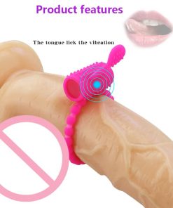 Penis Ring Vibrator Men Masturbators Vibrator For Women Couples Chastity Cage Erotic Accessories 8