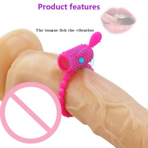 Penis Ring Vibrator Men Masturbators Vibrator For Women Couples Chastity Cage Erotic Accessories 3