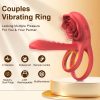 Rose Cock Ring Vibrator Penis Sleeve Sucking Stimulator Remote Control G-spot Erection Ring Clitoral 12