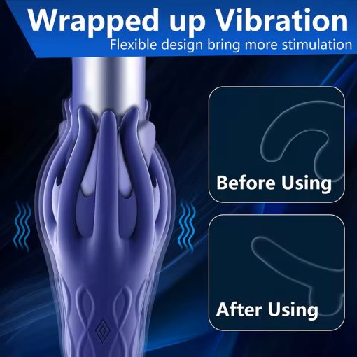 10 Speed Glans Vibrator Penis Massage Male Masturbator For Men Lasting Delay Endurance Exer 3