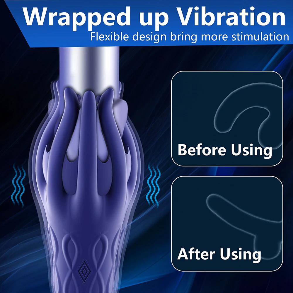 10 Speed Glans Vibrator Penis Massage Male Masturbator For Men Lasting Delay Endurance Exer