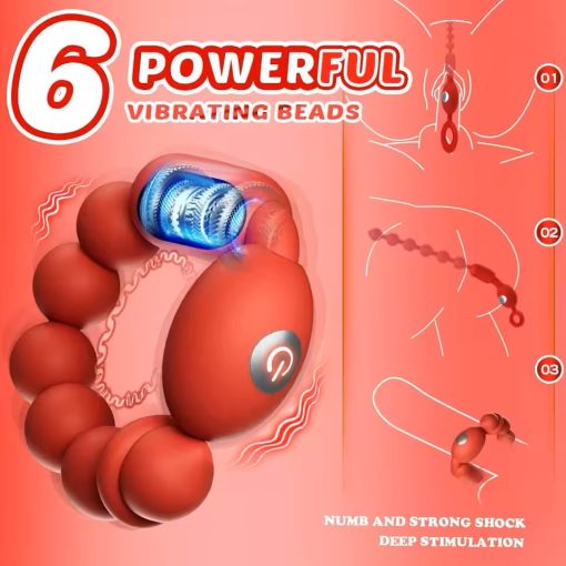 Male Masturbator Cup Pocket Pussy Stroker Manual Artificial Vagina Locking Delay Vibrating Heating Anal Beads 3