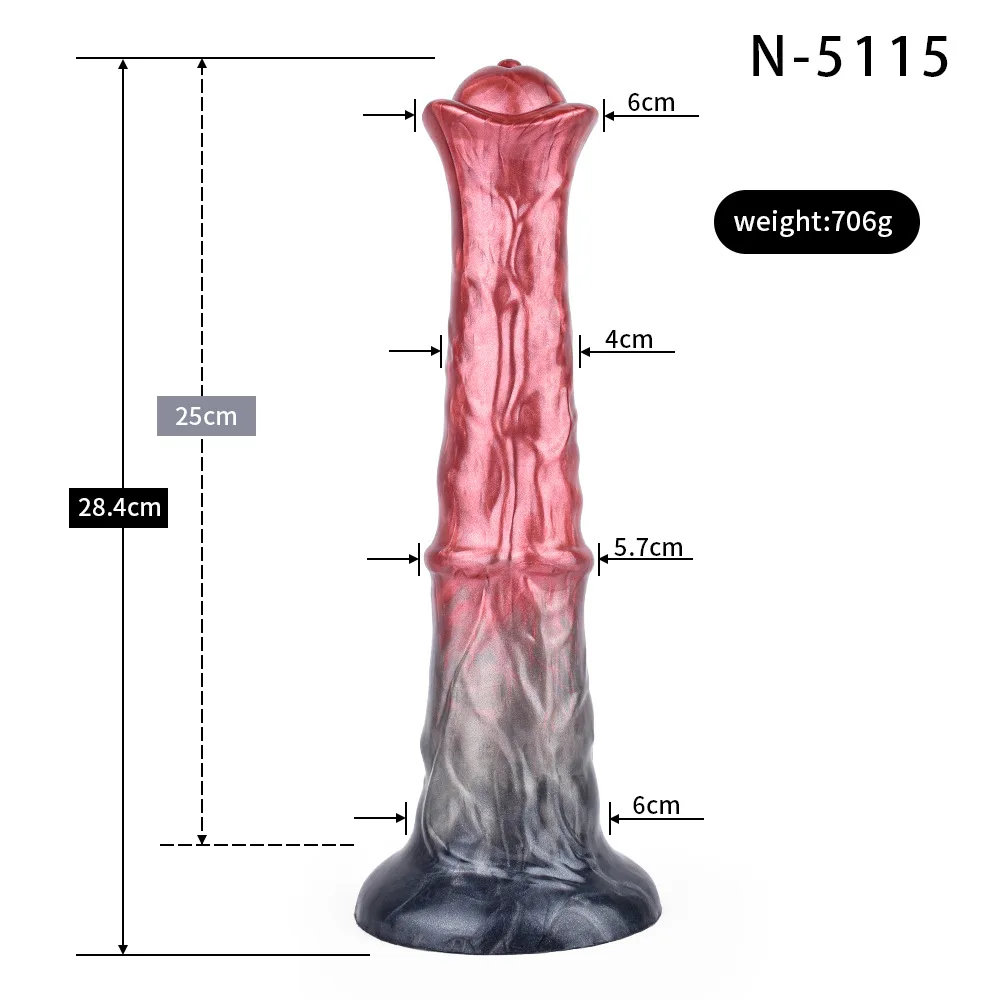 A Variety of Liquid Silicone Equine Animal Dildo Large Animal Penis Sex Masturbator 15